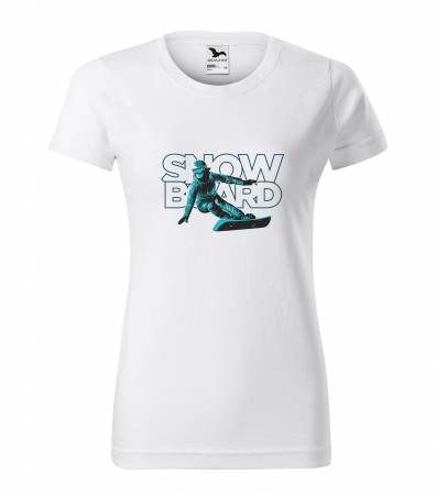 Tricouri snowboard - Tricou pentru pasionatii de snowboard, cadoul perfect, Snowboard Blue Rider