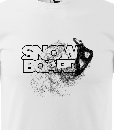 Tricou pentru pasionatii de snowboard, cadoul perfect, Snowboard Rider Saluting [1]