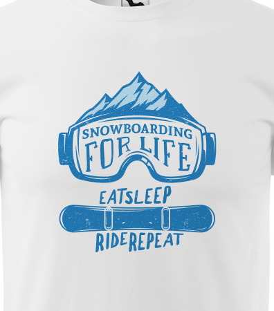 Tricou pentru pasionatii de snowboard, cadoul perfect, Snowboarding For Life [1]