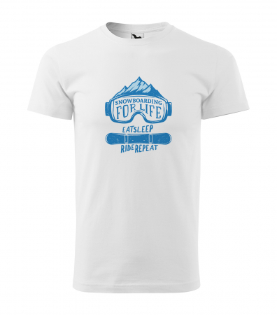 Tricouri snowboard - Tricou pentru pasionatii de snowboard, cadoul perfect, Snowboarding For Life