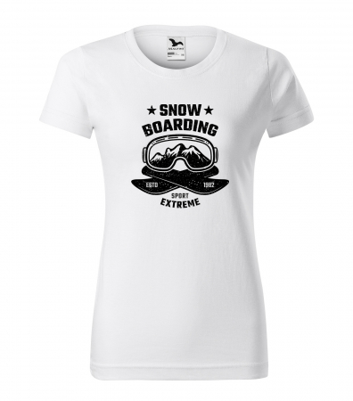 Tricouri snowboard - Tricou pentru pasionatii de snowboard, cadoul perfect, Snowboarding Mountain Gogles