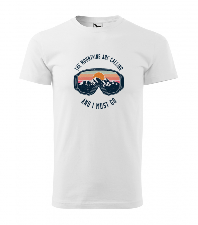 Tricouri snowboard - Tricou pentru pasionatii de snowboard, cadoul perfect, The Mountains Are Calling Me And I Must Go