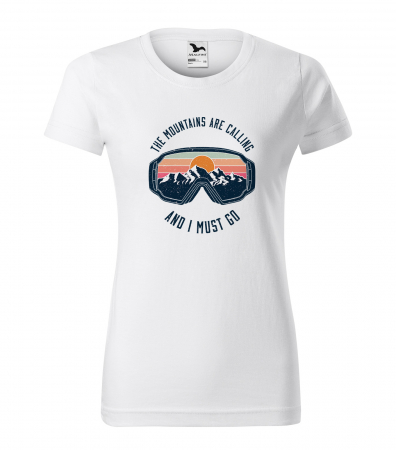 Tricouri snowboard - Tricou pentru pasionatii de snowboard, cadoul perfect, The Mountains Are Calling Me And I Must Go