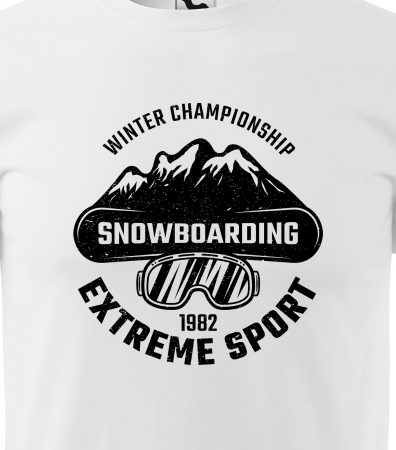 Tricou pentru pasionatii de snowboard, cadoul perfect, Winter Championship Snowboard [1]