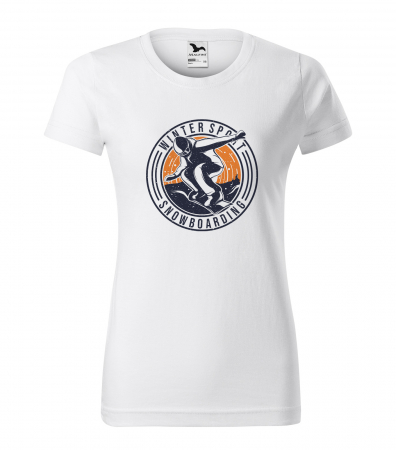 Tricouri snowboard - Tricou pentru pasionatii de snowboard, cadoul perfect, Winter Sports Rider Snowboarding