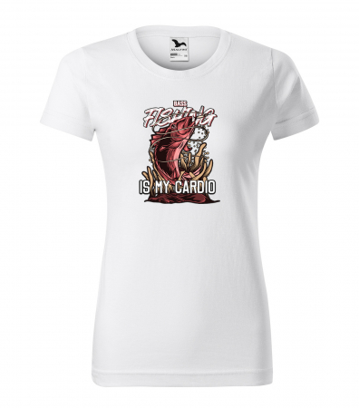 Tricouri pescari - Tricou pentru pescarii amatori si profesionisti, idee de cadou, Bass Fishing Is My Cardio