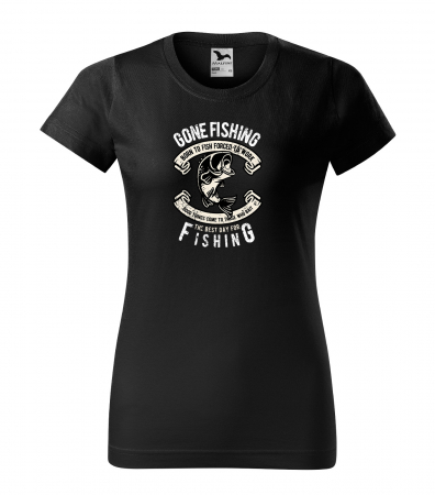 Tricouri pescari - Tricou pentru pescarii amatori si profesionisti, idee de cadou, Born To Fish, Forced To Work