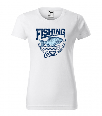 Tricouri pescari - Tricou pentru pescarii amatori si profesionisti, idee de cadou, Fish More, Work Less