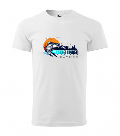 Tricouri pescari - Tricou pentru pescarii amatori si profesionisti, idee de cadou, Fishing Champion
