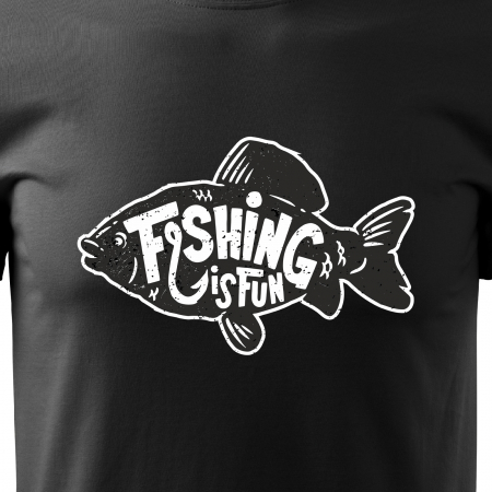 Tricou pentru pescarii amatori si profesionisti, idee de cadou, Fishing Is Fun [1]