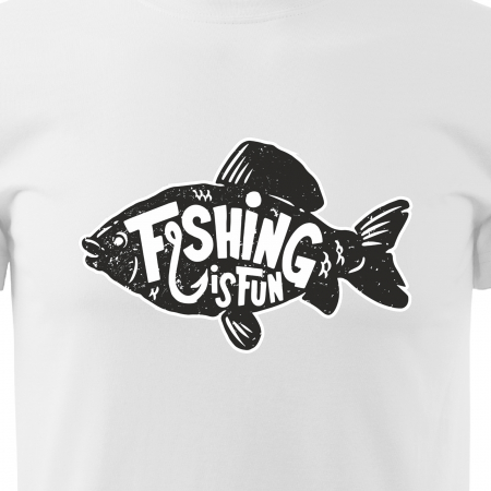 Tricou pentru pescarii amatori si profesionisti, idee de cadou, Fishing Is Fun [1]