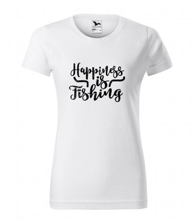 Tricouri pescari - Tricou pentru pescarii amatori si profesionisti, idee de cadou, Fishing Is My Happiness