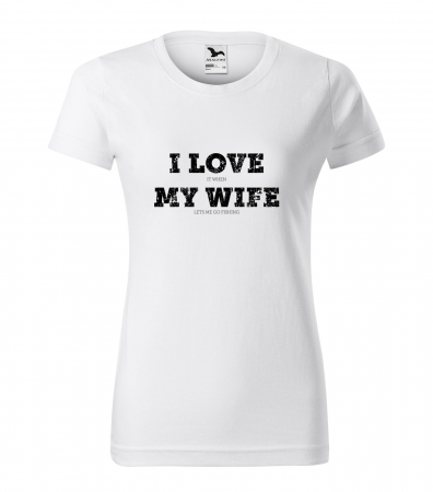 Tricouri pescari - Tricou pentru pescarii amatori si profesionisti, idee de cadou, I Love It When My Wife Lets Me Go Fishing