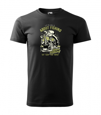 Tricouri pescari - Tricou pentru pescarii amatori si profesionisti, idee de cadou, Its All About Fishing