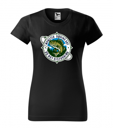 Tricouri pescari - Tricou pentru pescarii amatori si profesionisti, idee de cadou, Monster Fishing Day. Do Not Disturb
