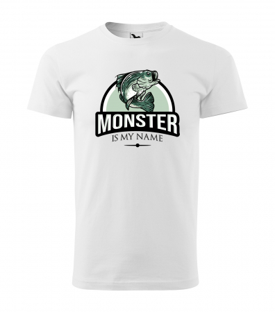 Tricouri pescari - Tricou pentru pescarii amatori si profesionisti, idee de cadou, Monster Is My Name