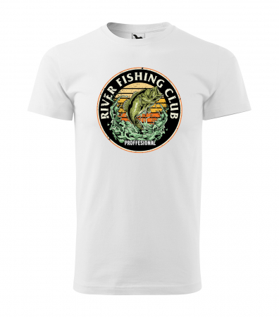 Tricouri pescari - Tricou pentru pescarii amatori si profesionisti, idee de cadou, River Professional Fishing Club
