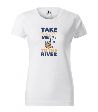 Tricouri pescari - Tricou pentru pescarii amatori si profesionisti, idee de cadou, Take Me To The River