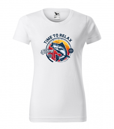 Tricouri pescari - Tricou pentru pescarii amatori si profesionisti, idee de cadou, Time To Relax Fishing