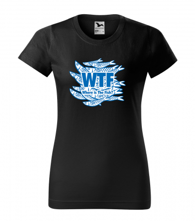 Tricouri pescari - Tricou pentru pescarii amatori si profesionisti, idee de cadou, Wheres The Fish WTF