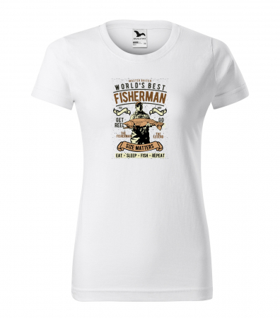 Tricouri pescari - Tricou pentru pescarii amatori si profesionisti, idee de cadou, World Best Fisherman. Size Matters