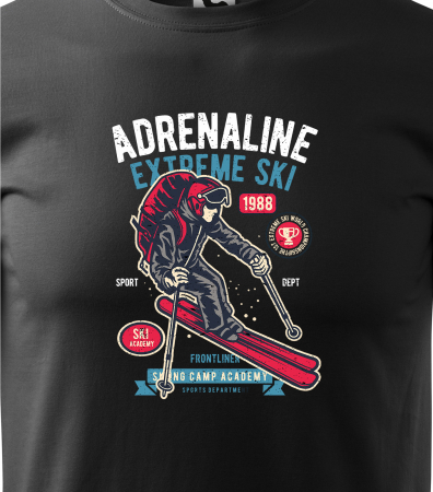 Tricou pentru schiori, cadoul perfect, Adrenaline Extreme Ski [1]