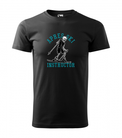Tricouri ski - Tricou pentru schiori, cadoul perfect, Apres Ski Skeleton Instructor