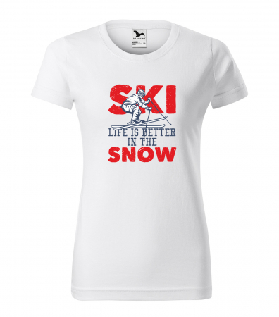Tricouri ski - Tricou pentru schiori, cadoul perfect, Better in the Snow