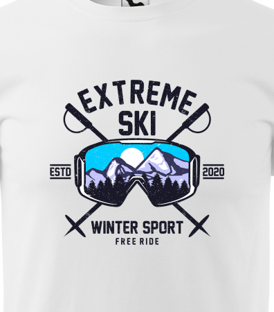 Tricou pentru schiori, cadoul perfect, Extreme Ski Winter Sport Freeride [1]
