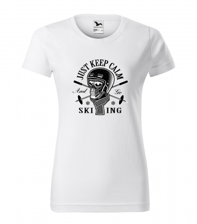 Tricouri ski - Tricou pentru schiori, cadoul perfect, Just Keep Calm and go Skiing