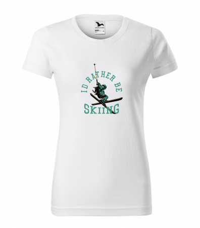 Tricouri ski - Tricou pentru schiori, cadoul perfect, Rather be Skiing