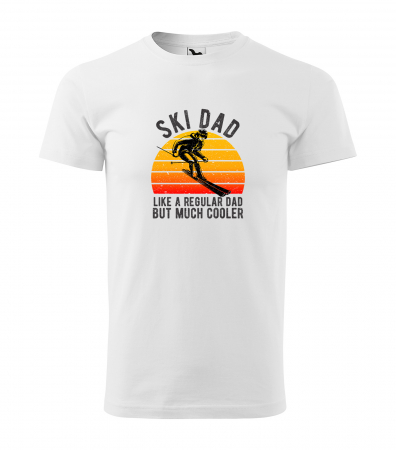 Tricouri ski - Tricou pentru schiori, cadoul perfect, Ski Dad but Cooler