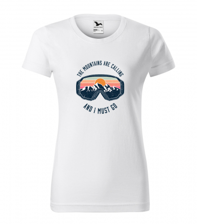 Tricouri ski - Tricou pentru schiori, cadoul perfect, The Mountains Are Calling Must Go