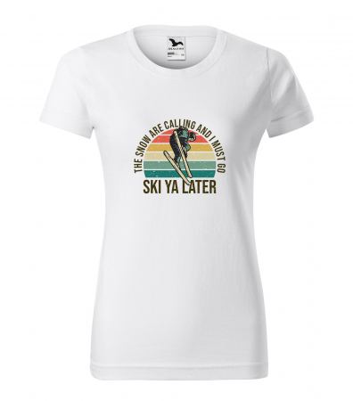 Tricouri ski - Tricou pentru schiori, cadoul perfect, The Snow is calling me