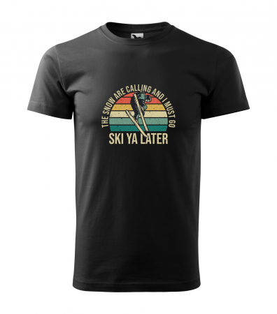 Tricouri sporturi de iarna - Tricou pentru schiori, cadoul perfect, The Snow is calling me
