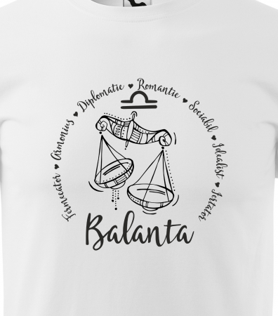 Tricou pentru zodia Balanta (23 septembrie - 22 octombrie), Horoscop Balanta, idee de cadou [1]