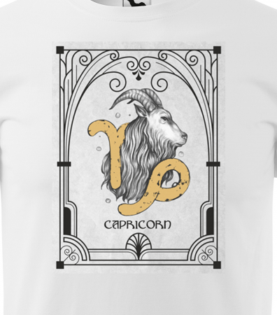 Tricou pentru zodia Capricorn (22 decembrie - 19 ianuarie), Horoscop Capricorn, idee de cadou [1]