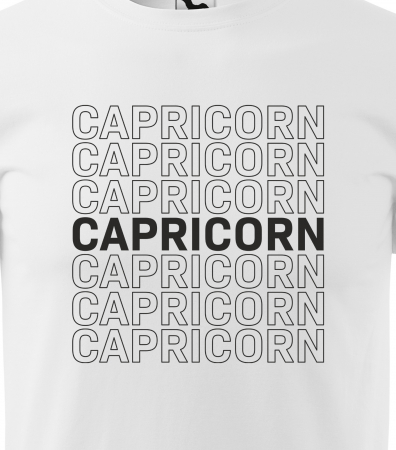 Tricou pentru zodia Capricorn (22 decembrie - 19 ianuarie), Horoscop Capricorn, idee de cadou [1]