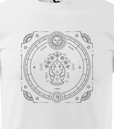 Tricou pentru zodia Fecioara (23 august  - 22 septembrie), Horoscop Fecioara, idee de cadou [1]