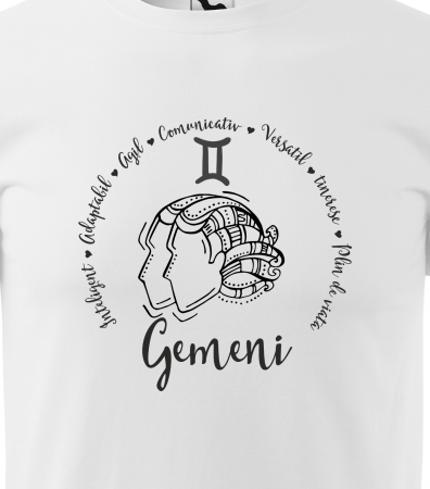 Tricou pentru zodia Gemeni (22 mai  - 21 iunie), Horoscop Gemeni, idee de cadou [1]