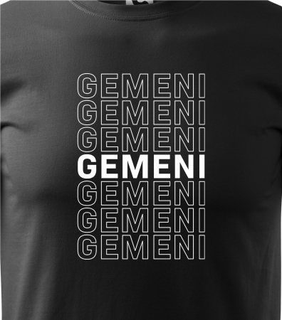Tricou pentru zodia Gemeni (22 mai  - 21 iunie), Horoscop Gemeni, idee de cadou [1]