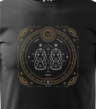 Tricou pentru zodia Gemeni (22 mai  - 21 iunie), Horoscop Gemeni, idee de cadou [1]