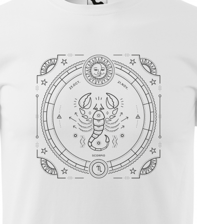 Tricou pentru zodia Scorpion (23 octombrie - 21 noiembrie), Horoscop Scorpion, idee de cadou [1]
