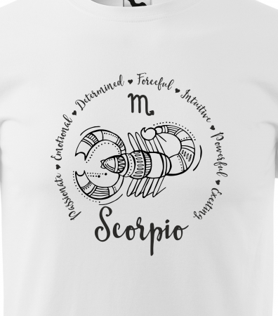 Tricou pentru zodia Scorpion (23 octombrie - 21 noiembrie), Horoscop Scorpion, idee de cadou [1]