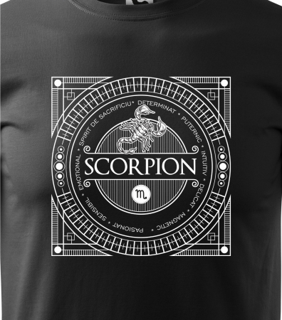 Tricou pentru zodia Scorpion (23 octombrie - 21 noiembrie), Horoscop Scorpion, idee de cadou [1]
