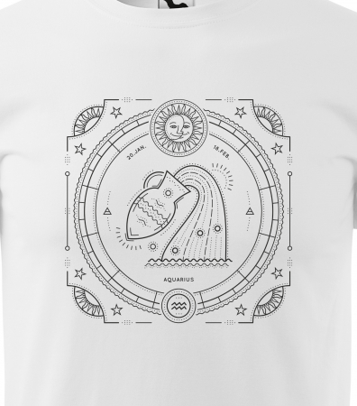 Tricou pentru zodia Varsator (20 ianuarie - 18 februarie), Horoscop Varsator, idee de cadou [1]