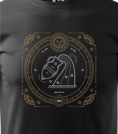 Tricou pentru zodia Varsator (20 ianuarie - 18 februarie), Horoscop Varsator, idee de cadou [1]