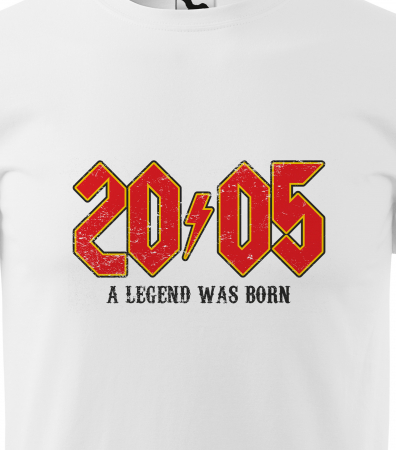Tricou personalizat 20 ani, A LEGEND was born [1]