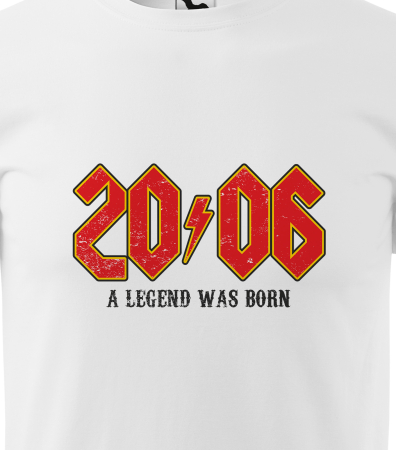 Tricou personalizat 20 ani, A LEGEND was born [1]