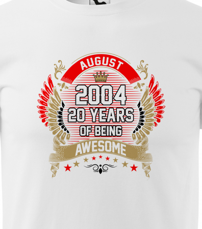 Tricou personalizat 21 ani, AWESOME years crown [1]